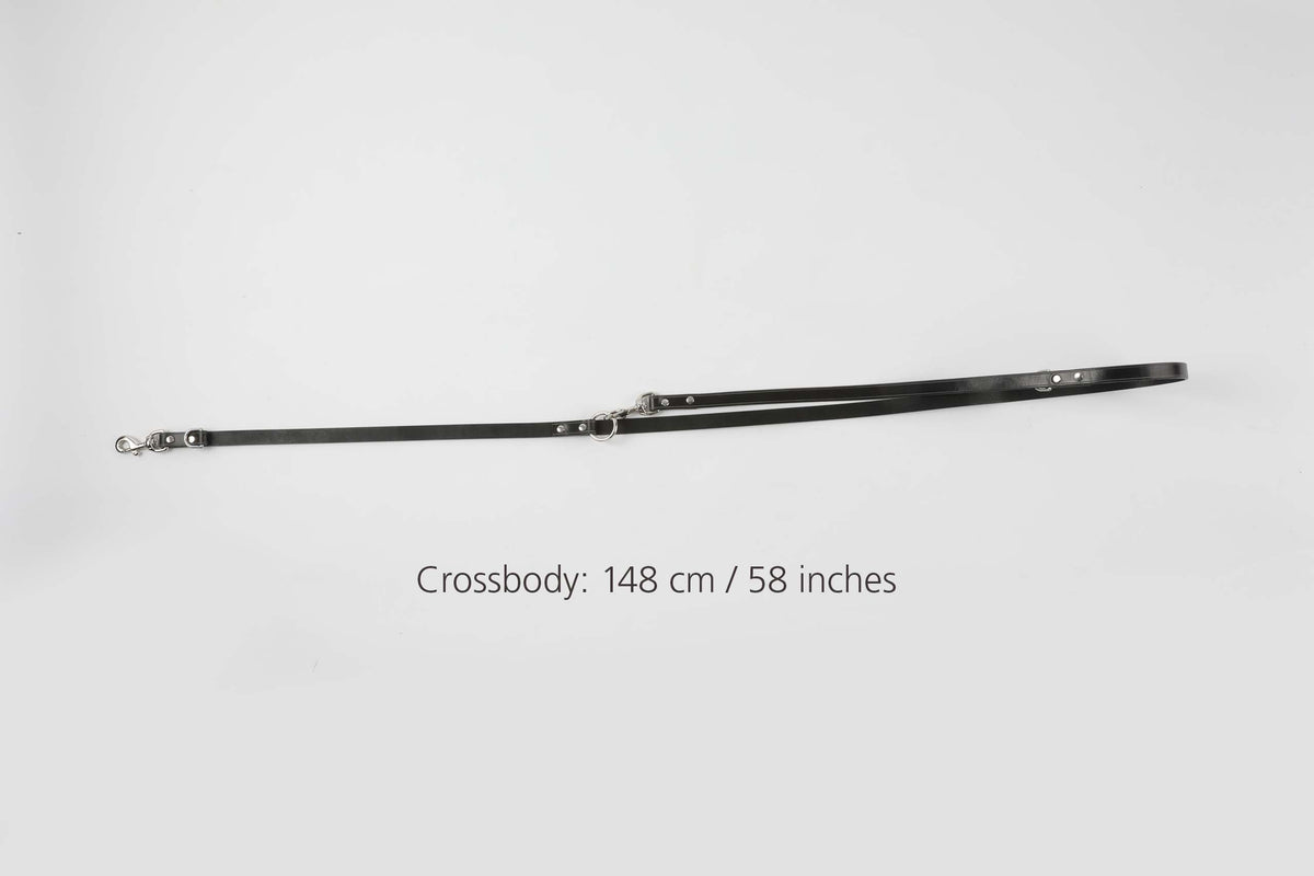 Long Dog Leashes in black leather